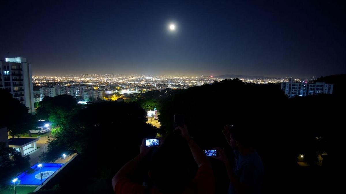 Compartilhando Suas Fotos Noturnas