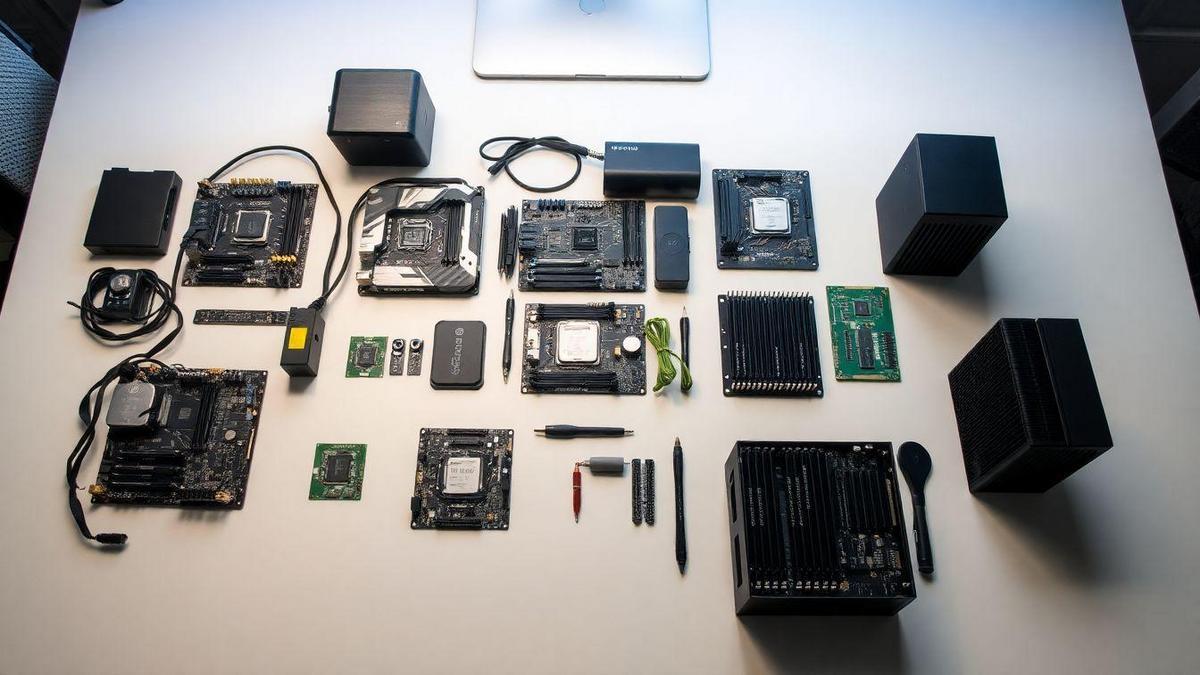 Escolha de peças de computador acessíveis