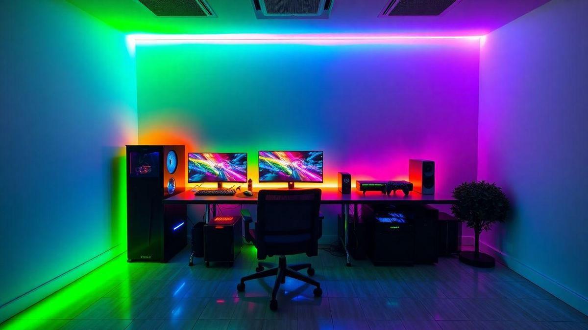 Iluminação LED para Jogos: Estilo e Funcionalidade